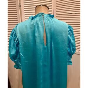 Trina Turk Turquoise Blouse